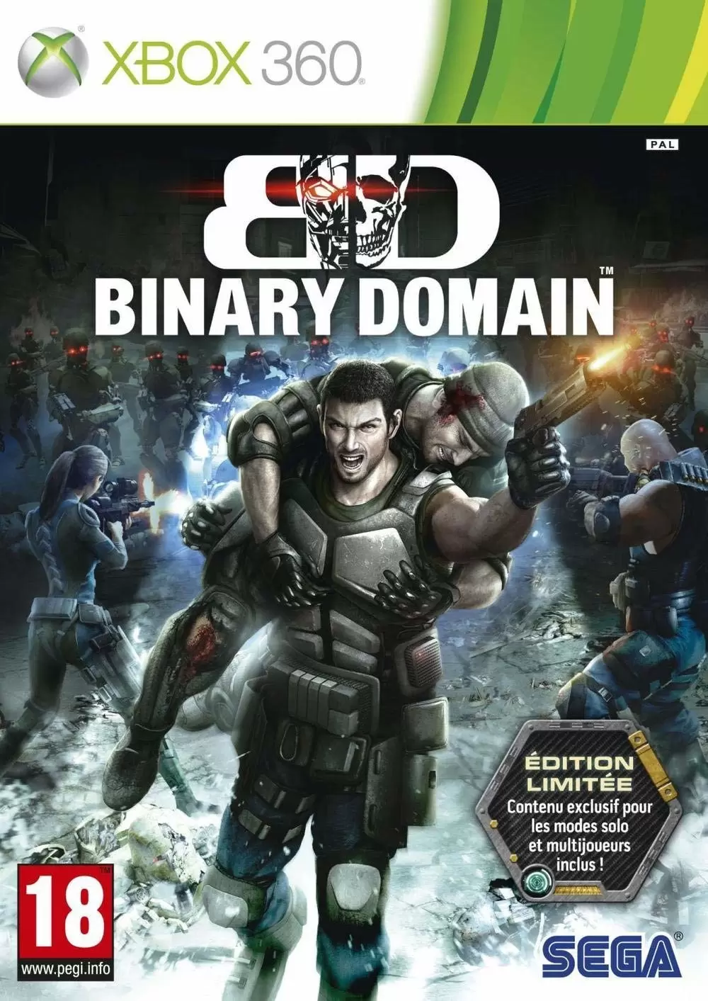Jeux XBOX 360 - Binary Domain Edition Limitée