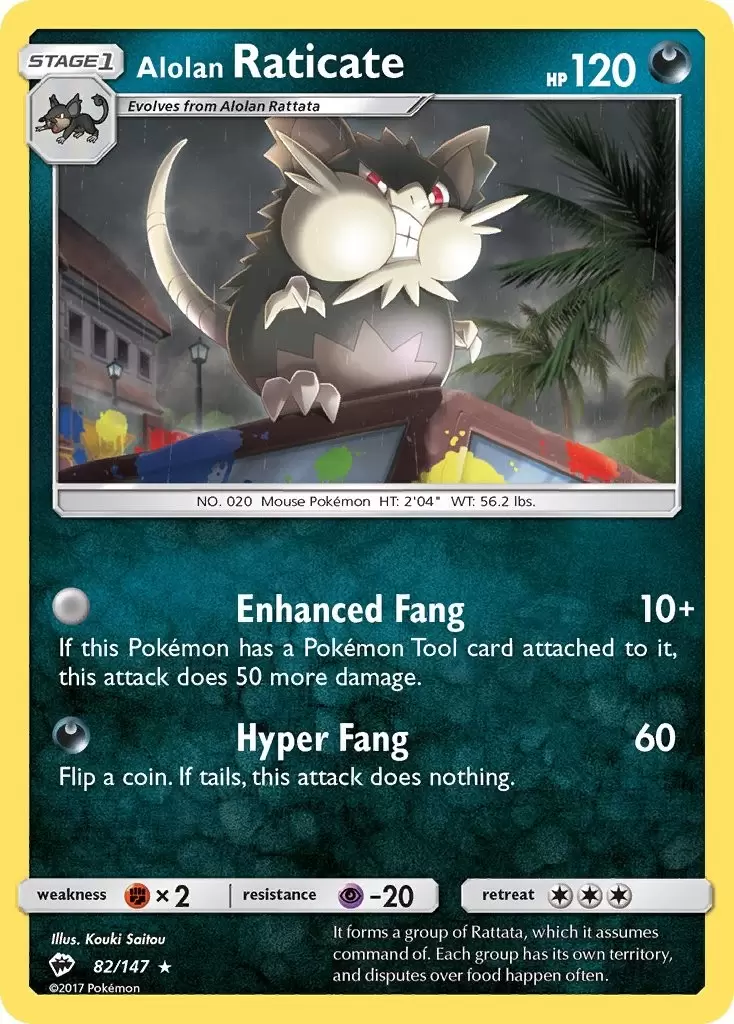 Burning Shadows - Alolan Raticate