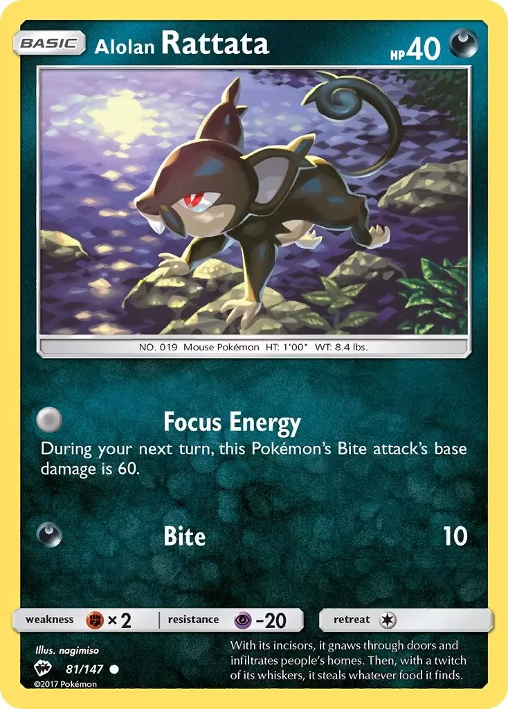 Burning Shadows - Alolan Rattata