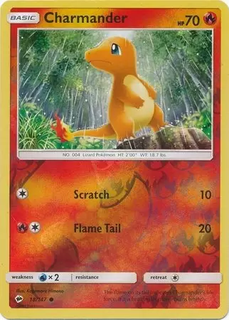 Burning Shadows - Charmander Reverse