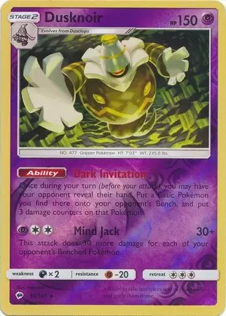 Burning Shadows - Dusknoir Reverse