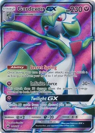 Gardevoir 141/214- Rare Holo Card- Pokemon- Lost Thunder