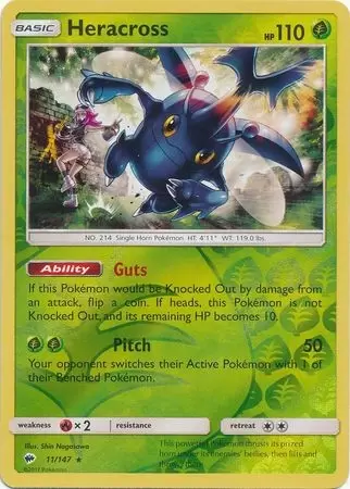 Burning Shadows - Heracross Reverse