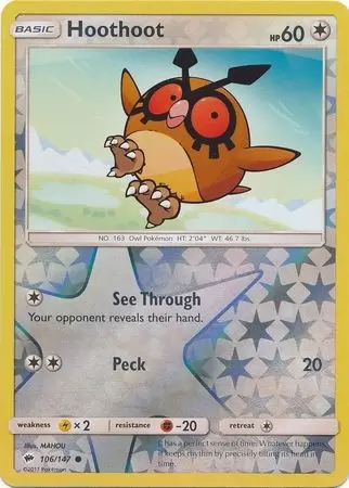 Burning Shadows - Hoothoot Reverse