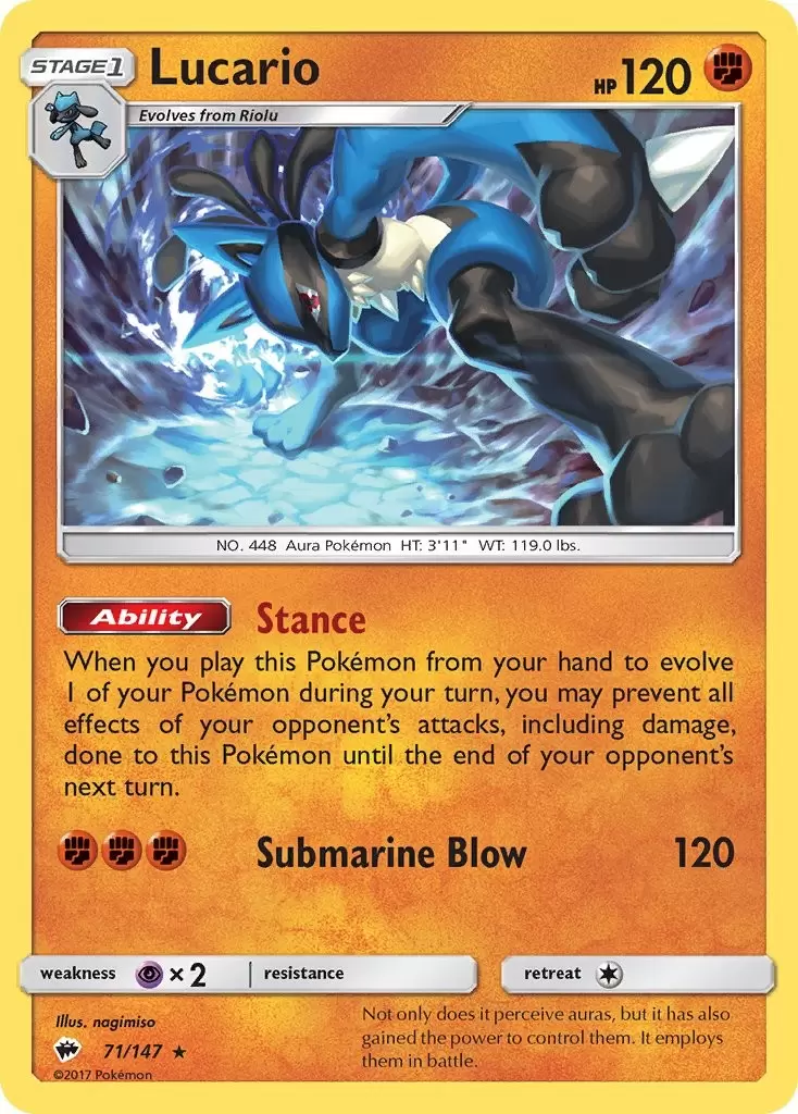 Lucario Holo - Unbroken Bonds Pokémon card 126/214