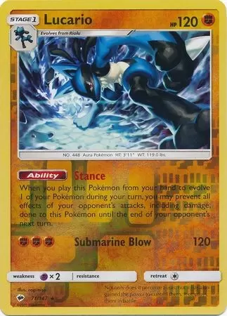 Burning Shadows - Lucario Reverse