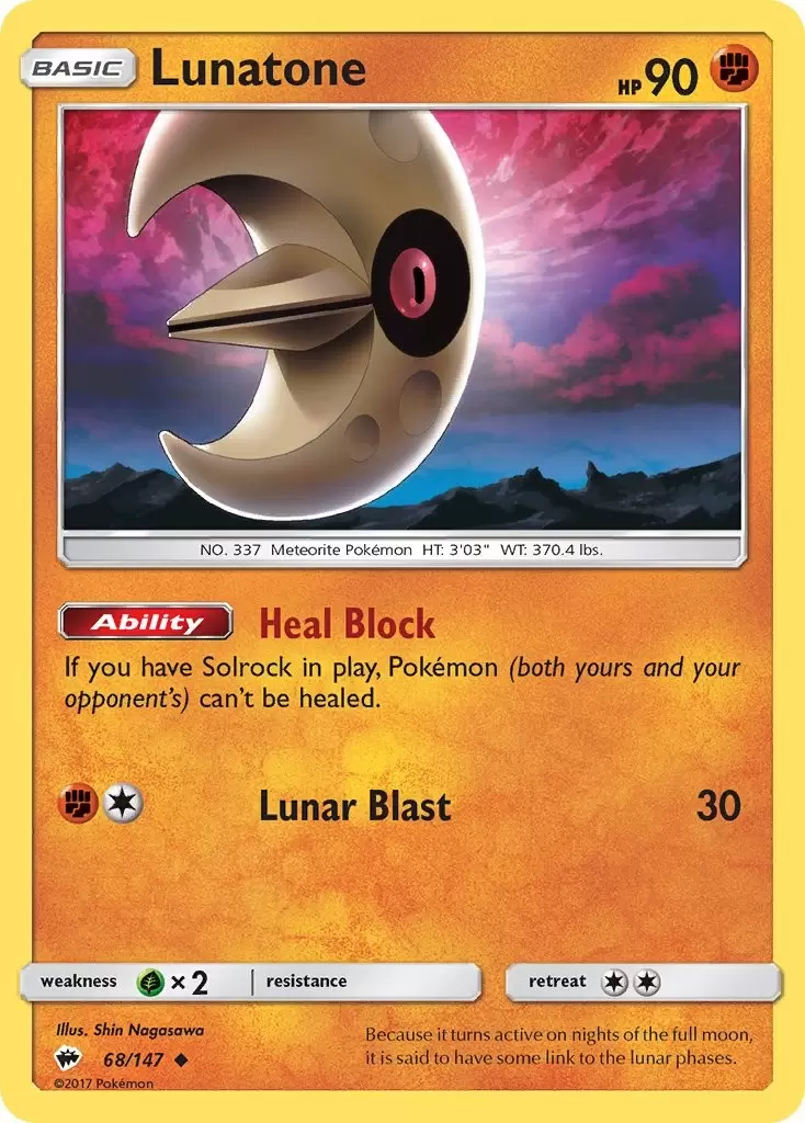 Burning Shadows - Lunatone