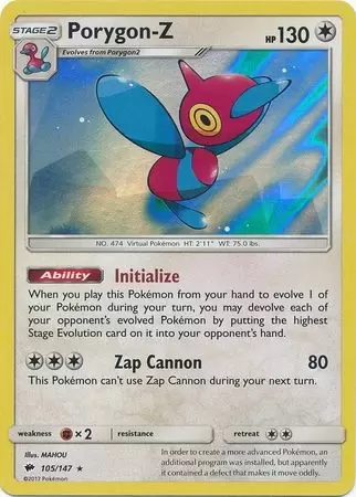 Burning Shadows - Porygon-Z Holo