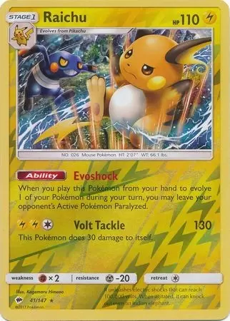 Burning Shadows - Raichu Reverse