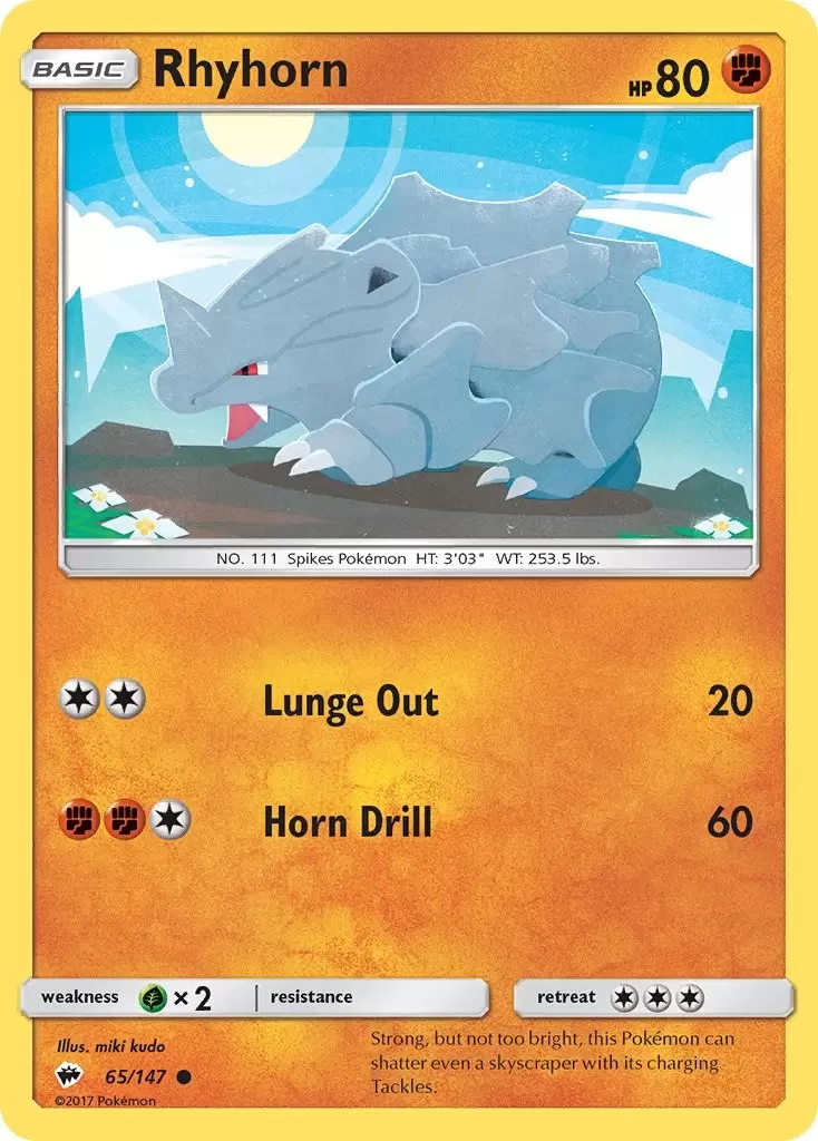 Burning Shadows - Rhyhorn