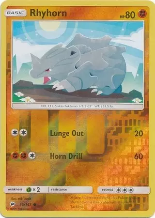 Burning Shadows - Rhyhorn Reverse