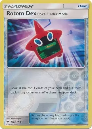 Burning Shadows - Rotom Dex Poké Finder Mode Reverse