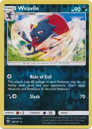 Burning Shadows - Weavile Reverse