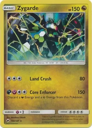 Burning Shadows - Zygarde Holo