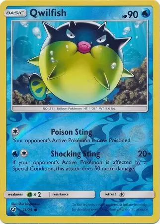 Shining Legends - Qwilfish Reverse
