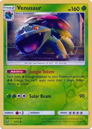 Shining Legends - Venusaur Reverse
