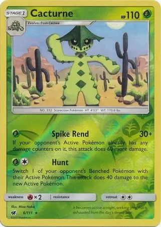 Crimson Invasion - Cacturne Reverse