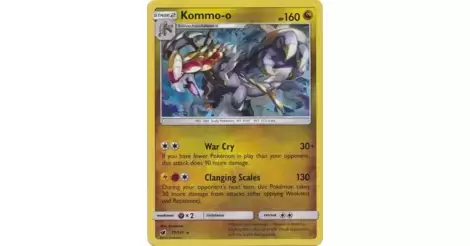 Kommo-o Holo Cracked Ice - Crimson Invasion Pokémon card 77/111