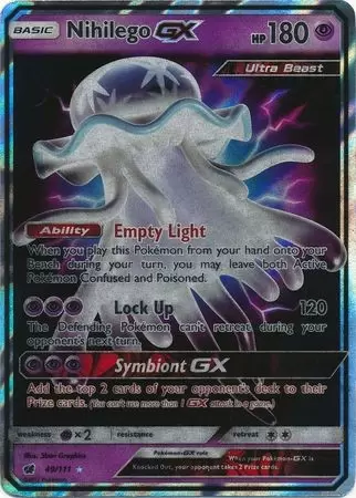 Pokemon Card - Sun & Moon Crimson Invasion 103/111 - NIHILEGO GX