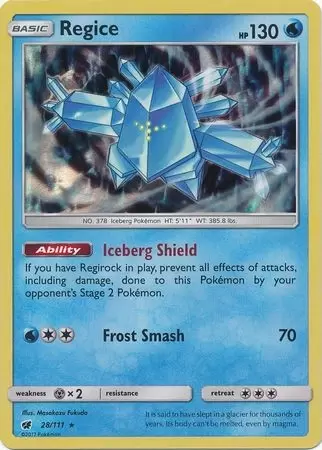 Crimson Invasion - Regice Holo