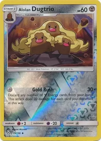 Ultra Prism - Alolan Dugtrio Reverse