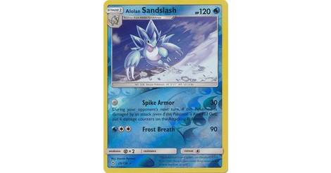 Alolan Sandslash 29/156 Reverse Holo Rare  Ultra Prism Pokemon