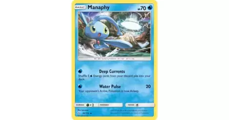 2018 Uncommon Pokemon Card - NM Manaphy 42/156 Ultra Prism