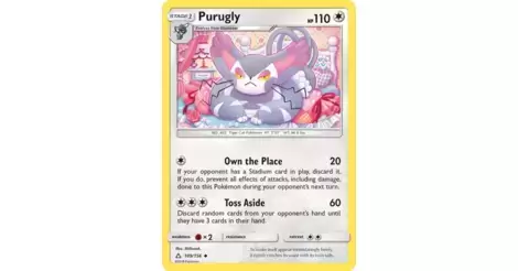 109//156 Pokemon Sun /& Moon Ultra Prism Card Purugly