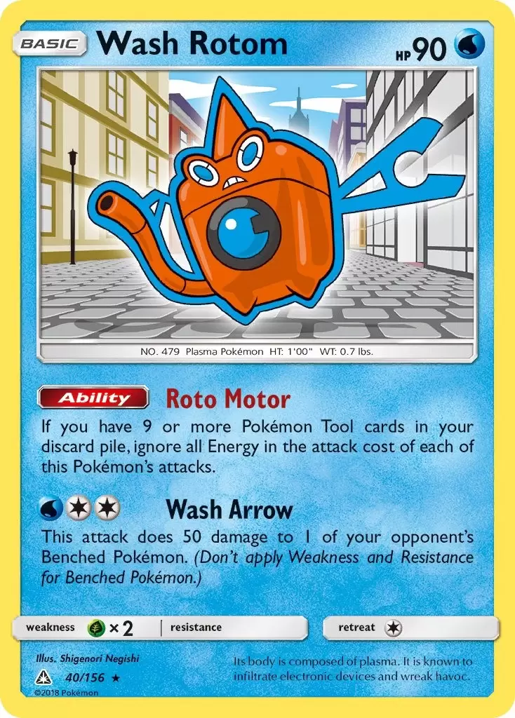 Ultra Prism - Wash Rotom