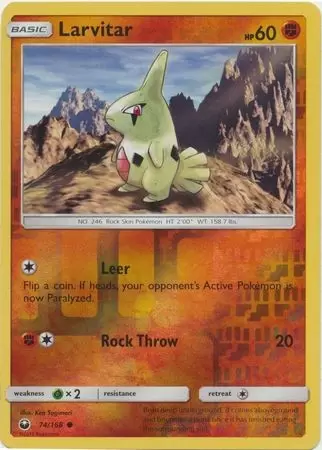 Celestial Storm - Larvitar Reverse
