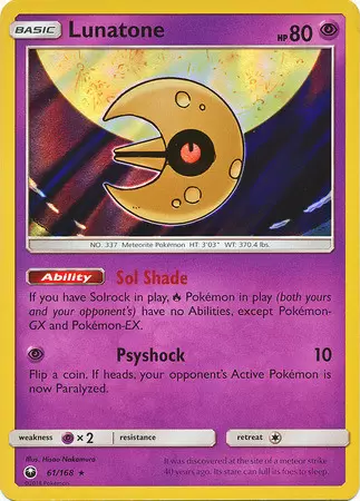 Celestial Storm - Lunatone Holo