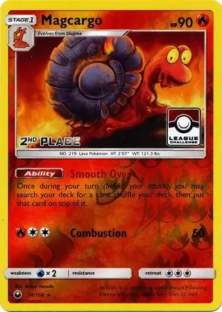 Celestial Storm - Magcargo Reverse 2nd Place Pokemon League