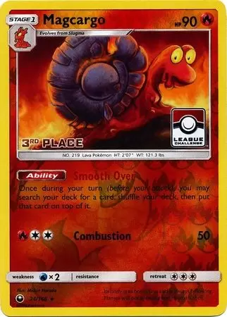 Celestial Storm - Magcargo Reverse 3rd Place Pokemon League