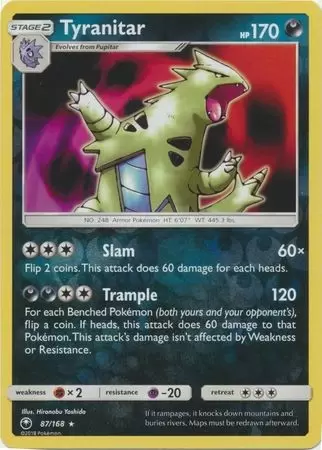 Celestial Storm - Tyranitar Reverse