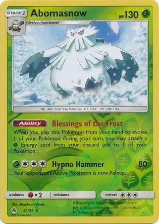 Forbidden Light - Abomasnow Reverse
