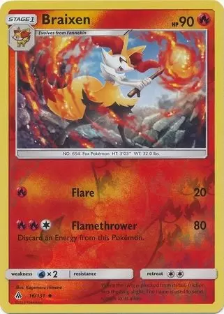 braixen pokemon card