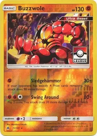 Forbidden Light - Buzzwole reverse Pokemon League
