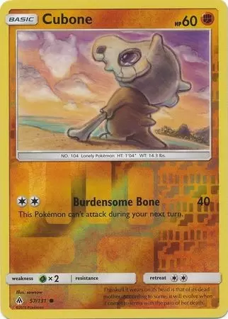 Forbidden Light - Cubone Reverse