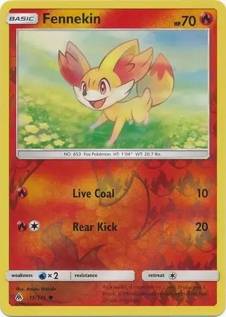 Forbidden Light - Fennekin Reverse