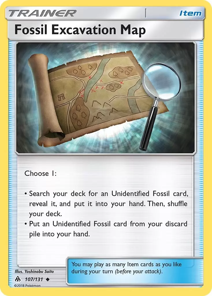 Forbidden Light - Fossil Excavation Map