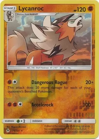 Forbidden Light - Lycanroc Reverse