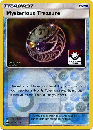 Forbidden Light - Mysterious Treasure Reverse Pokemon League Staff