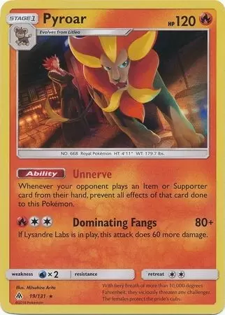 Forbidden Light - Pyroar Holo