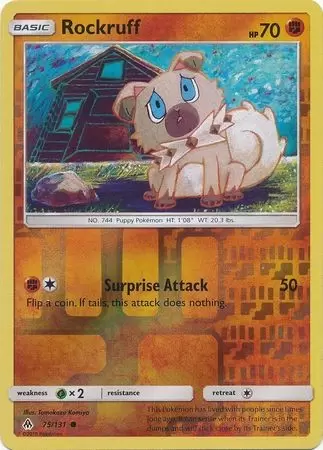 Forbidden Light - Rockruff Reverse