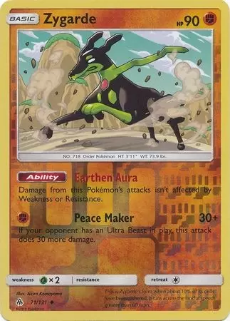 Forbidden Light - Zygarde Reverse
