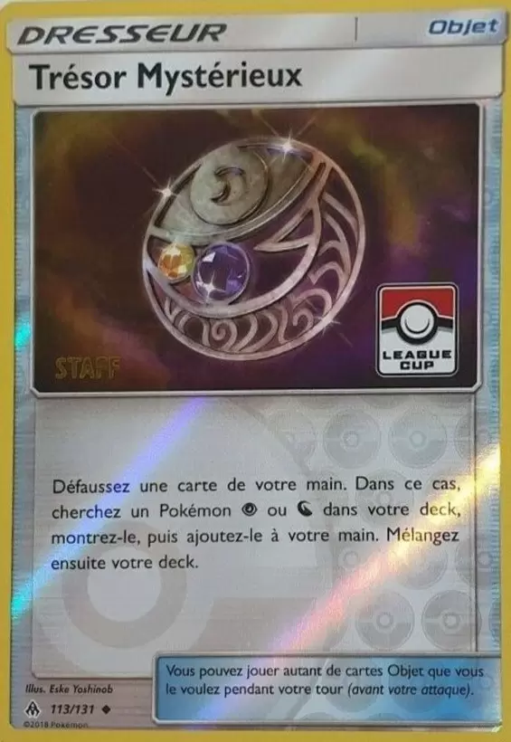 Lumière Interdite - Trésor Mystérieux Reverse Pokemon League Staff