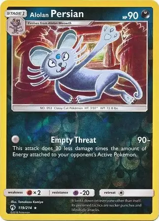 Lost Thunder - Alolan Persian Reverse