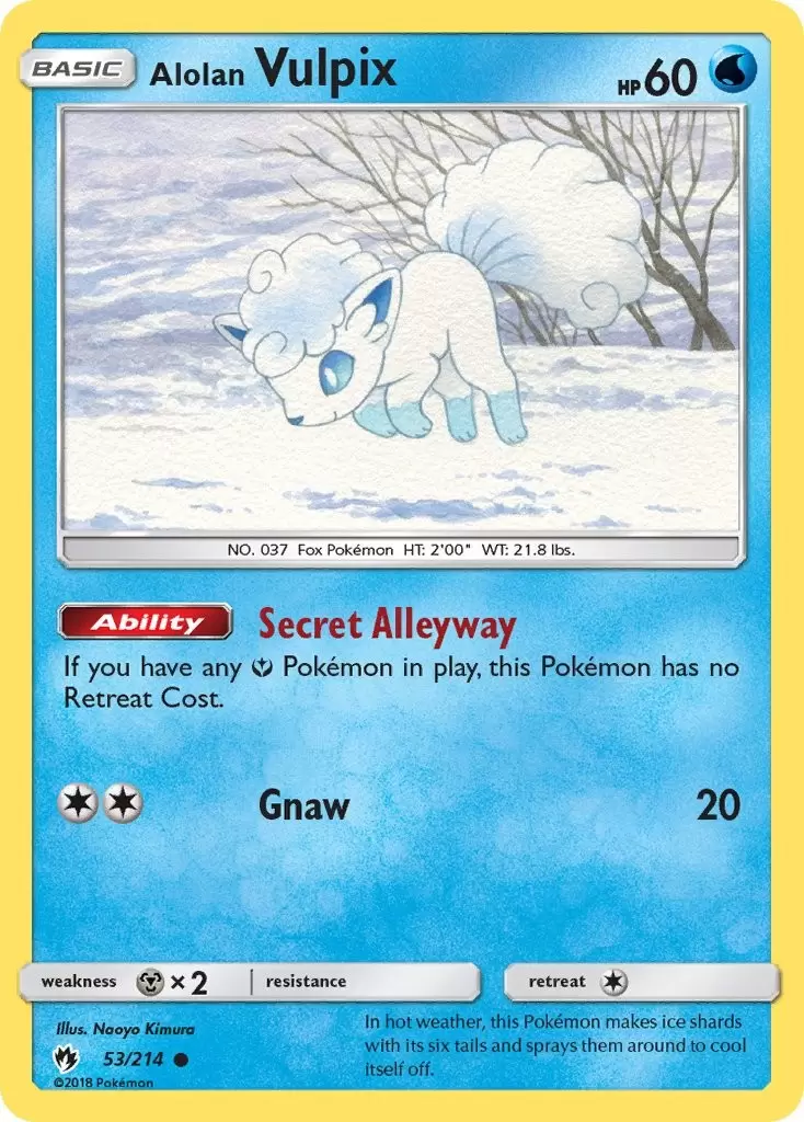 Lost Thunder - Alolan Vulpix
