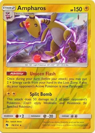 Lost Thunder - Ampharos Reverse
