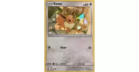 Lost Thunder Mint Pokemon Card Eevee 155/214 Reverse Holo 